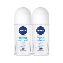 Nivea Fresh Natural 2x50 ml Kadın Deodorant Roll-On