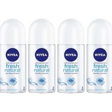 Nivea Fresh Natural 4x50 ml Kadın Roll-On