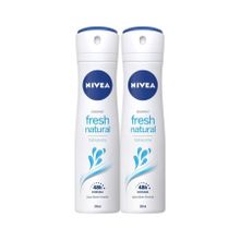 Nivea Fresh Naturals 2x150 ml Kadın Sprey Deodorant