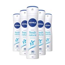 Nivea Fresh Naturel 5x150 ml Kadın Sprey Deodorant