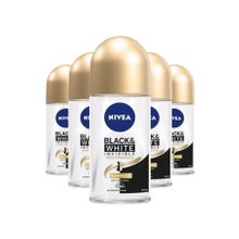 Nivea Invisible Black White İpeksi Pürüzsüzlük 5x50 ML Roll-On