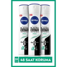 Nivea Invisible Black&White Clear 3x150 ml Kadın Sprey Deodorant 150 ml x3