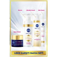 Nivea Luminous 630 Leke Karşıtı Cilt Bakım Seti Gündüz Yüz Kremi 50 ml Gece Kremi Cilt Serumu Göz Kremi