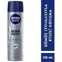 Nivea Men 150 ml Anti-Perspirant Silver Protect Hızlı Kuruma Etkili Koruma Sprey Deodorant