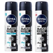 Nivea Men Black White Invisible Fresh 2x150 ml Black White Invisible Original 150 ml Sprey Deodorant