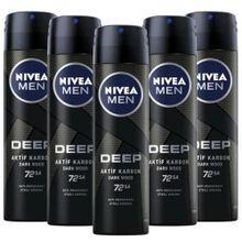 Nivea Men Deep Dimension 5x150 ml Erkek Deodorant