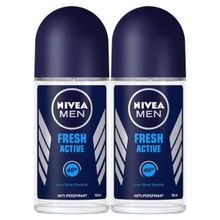 Nivea Men Erkek Fresh Active 48 Saat Deodorant Koruması 50 ml X2 Roll On Deodorant