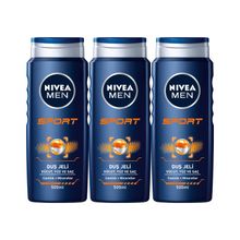 Nivea Men Sport 3x500 ml Erkek Saç ve Vücut Şampuanı