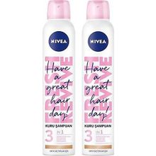 Nivea Orta Saç Tonları İçin 2x200 ml Kuru Şampuan