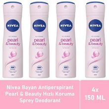 Nivea Pearl and Beauty Hızlı Koruma 4x150 ml Sprey Deodorant