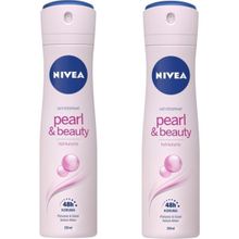 Nivea Pearl Beauty Black 2x150 ml Kadın Sprey Deodorant