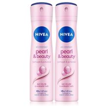 Nivea Pearl Beauty Black 2x150 ml Sprey Deodorant