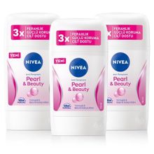 Nivea Pearly & Beauty 3x50 ml Kadın Stick Deodorant