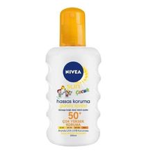 Nivea Sun Kids 200 ml SPF50 için Hassas Koruma Vücut Spreyi