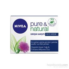 Nivea Visage Pure Natural 50 ml Kırışıklık Karşıtı Gece Kremi