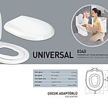 Nkp 0340 Thermoplast Çocuk Yetişkin Amortisörlü Yavaş Kapanan Klozet Kapağı