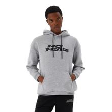 No Fear M500271 Gri Melanj Kapüşonlu Erkek Sweatshirt