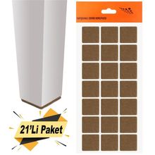 Nobel Keçe Yapışkanlı 30x30 mm 21'Li Paket Masa Sandalye Parke Zemin Koruyucu