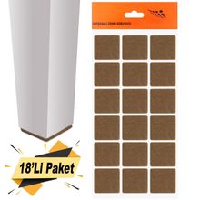 Nobel Keçe Yapışkanlı 35x35 mm 18'Li Paket Masa Sandalye Parke Zemin Koruyucu