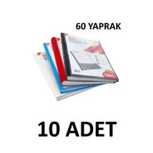 Noki 10 Adet 60 Yaprak Karışık Renk Cepli Sunum Dosyası