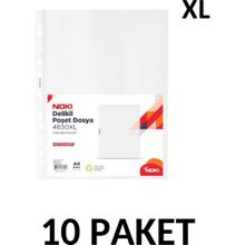 Noki 10 Paket Noki 4830-XL 100'lü Poşet Dosya