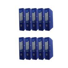 Noki 56411-130 Mavi 10'lu Paket Geniş Plastik Klasör