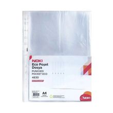 Noki Eco 100 Adet 5'li Paket Şeffaf Poşet Dosya