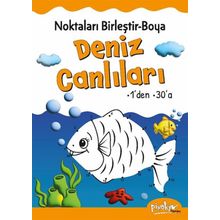 Noktaları Birleştir-Boya Deniz Canlıları 1 den 30 a - Pinokyo Yayınları