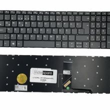 Notespare Lenovo IdeaPad 320C-15IKB - 320E-15IKB Uyumlu Power Tuşsuz Füme TR Klavye