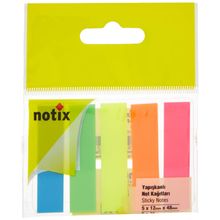 Notix Neon Ayrac 5 Renk 125 Yaprak Asmalı Notluk