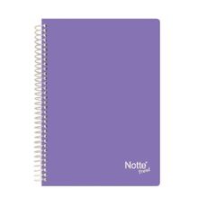 Notte 60-353 Spiralli Plastik Kapak A4 Trend 100 Yaprak Kareli Defter
