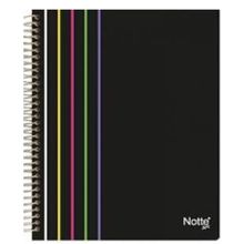 Notte 60-478 A4 Siyah 100 Sayfa Çizgili Spiralli Plastik Kapak Defter