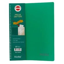 Notte A4 80 Yaprak Kareli Proje Defteri