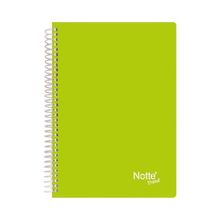 Notte Dikişli Plastik Kapak A5 Trend 100 Yaprak Çizgili Defter