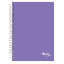 Notte Spiralli Plastik Kapak A5 Trend 100 Yaprak Kareli Defter