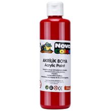 Nova Color 250 cc Kırmızı Şişe Akrilik Boya