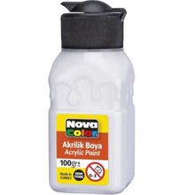 Nova Color NC-2033 Titanyum Beyaz 100 gr Şişe Akrilik Boya