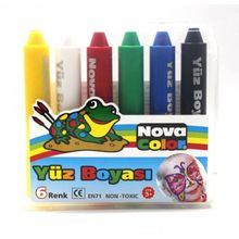 Nova Color Nc-210 6 Renkli Ruj Tipi Yüz Boyası