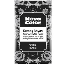 Nova Color NC-904 Siyah 12 gr Toz Kumaş Boyası