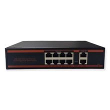 Nova ND1P802LF 8 Port Poe+ 10-100 Mbps 2 Port 10-100 Uplink 150W Switch