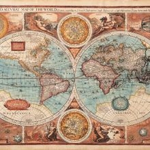 Nova Puzzle 1000 Parça 1626 Eski Dünya Haritası - Andrey Burmakin