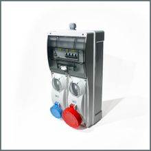 Novsen IP66 1 Adet 3x16A 1 Adet 5x32A Kilitli Priz Kombinasyon Panosu