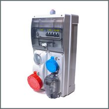 Novsen IP66 1 Adet 3x16A 1 Adet Schuko 16A 1 Adet 5x32A Kilitli Priz Kombinasyon Panosu