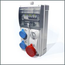 Novsen IP66 2 Adet 3x16A 1 Adet 5x32A Kilitli Priz Kombinasyon Panosu