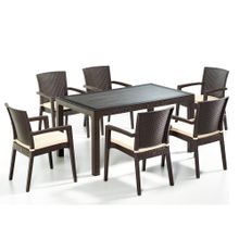 Novussi Liverno Kahverengi Camlı Set