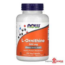 Now L-Ornithine 500 mg 120 Kapsül