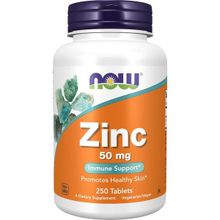 Now Zinc Immune Support 50 mg 250 Tablet