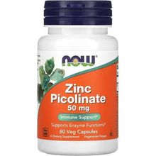 Now Zinc Picolinate Immune Support 50 mg 60 Kapsül