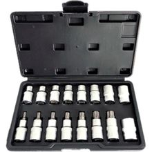 NT Tools NCSET83 CRV 16 Parça 1/2 inç Torx ve E Tipi Torx Lokma Seti