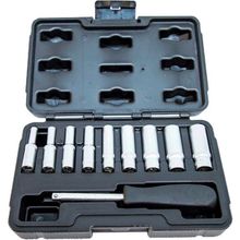 NT Tools NCSETU14 Altı Köşe Uzun CRV 11 Parça 1/4 inç Lokma Seti